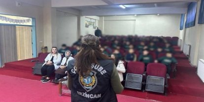 Erzincan’da öğrencilere güvenlik eğitimi verildi