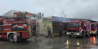 Kütahya’da Fatih Sanayi Sitesi’nde yangın
