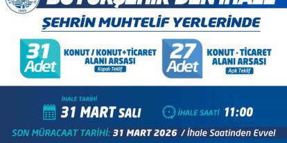 Kayseri Büyükşehir 58 adet arsa satacak