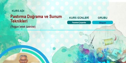 AB tescilli Kayseri pastırması için özel kurs