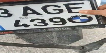 Elazığ’da plakayı kalemle boyayarak değiştiren sürücüye 220 bin lira ceza yazıldı