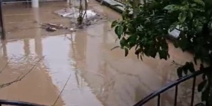 Didim’de sağanak yağış etkili oldu