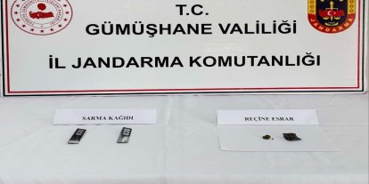 Gümüşhane’de uyuşturucu operasyonu