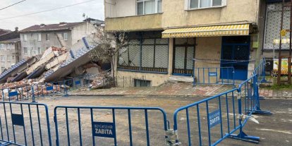 "Bu işin ustasıyız" diyen İBB ekibinin tehlikeli yıkımı kamerada: 5 katlı bina yerle bir oldu, yan binanın kolonu zarar gördü