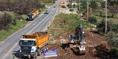Aydın Büyükşehir, Akbük’te yol yenileme çalışmalarını sürdürüyor
