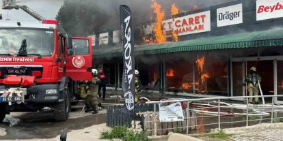 İzmir’de iş güvenliği ekipmanları satan iş yerinde yangın