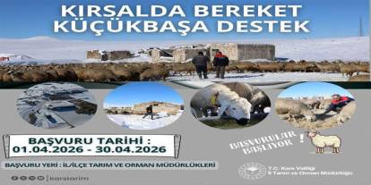 Kırsalda bereket için Kars'ta küçükbaş hayvancılık desteği başvuruları başladı