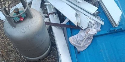 Batman’da gaz parlaması nedeniyle yaşlı kadın alevlerin arasında kaldı