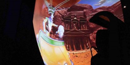 Türkiye’de ilk: Uçan sinema vatandaşların ayağını yerden kesti