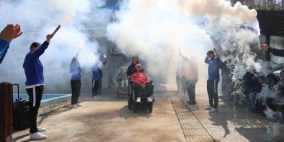 Boccia şampiyonlarına kutlama