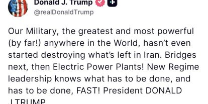 Trump’tan İran’a uyarı "Sırada köprüler, ardından elektrik santralleri var"