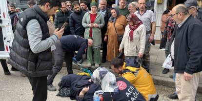 Ordu’da otomobilin çarptığı yaya yaralandı: Kaza anı kamerada