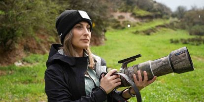 Aladağlar’da kartpostallık kış manzarası: Dağ keçileri dron ile görüntülendi