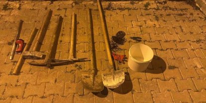 Kaçak kazıya suçüstü: 5 gözaltı