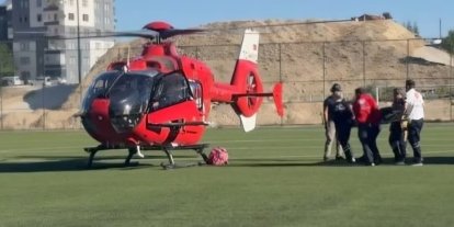 Malatya’da ambulans helikopter 78 yaşındaki hasta için havalandı