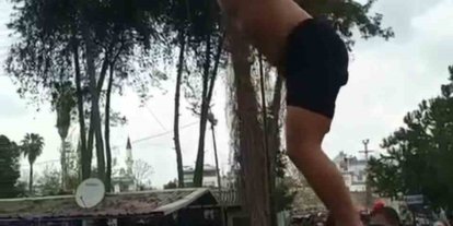 Şelalede suya atlayan kişiye ceza