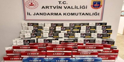 Artvin’de kaçakçılıkla mücadelede 9 bin 690 paket sigara ele geçirildi