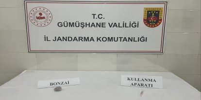 Gümüşhane’de uyuşturucu operasyonunda 1 şüpheli yakalandı
