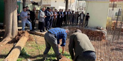 Araban’da depremde yıkılan Fıstıklıdağ Mahallesi Camisinin temeli atıldı