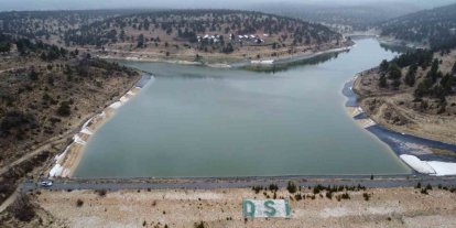 Yağışlarla dolan gölet, binlerce dönüm sulanmadan tekrar boşalacak