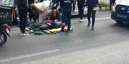 Lüleburgaz’da otomobilin çarptığı motosikletteki 2 genç yaralandı