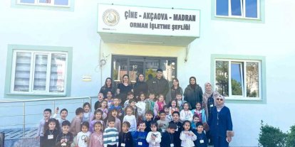 Aydın’da minik öğrencilere orman ve doğa sevgisi aşılandı