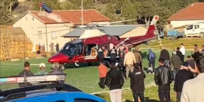 Konya’da tarım aracı kazasında yaralanan vatandaşa hava ambulansı