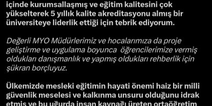 AK Partili Cıngı’dan KAYÜ yönetimi ve öğrencilerine Start-Up teşekkürü