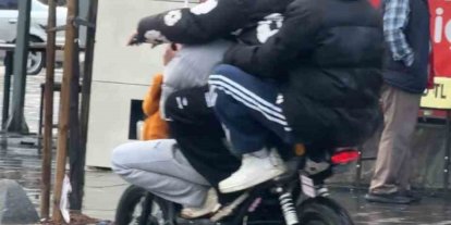 Elektrikli bisikletlerde tehlikeli yolculuklar kamerada