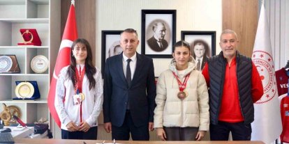 Milli boksörlerden İl Müdürü Dorul’a ziyaret