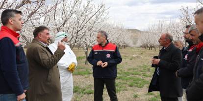 Kağızman’da üreticilere zirai don ve verimlilik bilgilendirmesi