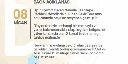 İspir’de korkutan heyelan: 2 konut tahliye edildi