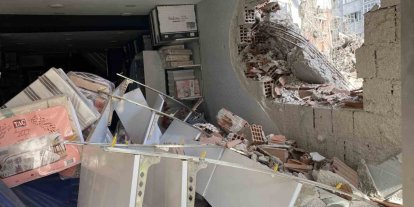 Sadece apartman değil, esnafın ekmek teknesi de yıkıldı