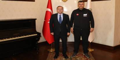 Vali Ziya Polat, AFAD Daire Başkanı Karakaya’yı Kabul Etti