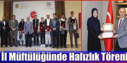 Kars’ta hafızlara belgeleri takdim edildi