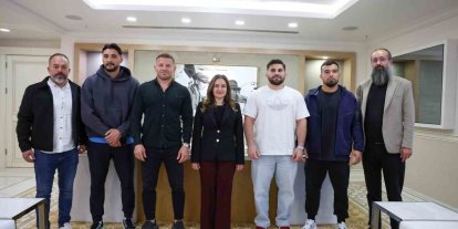 Başkan Vekili Özdemir başpehlivanları ağırladı: "Altın kemeri Antalya’ya getireceğinize inanıyorum"