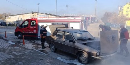 Tavşanlı’da araç yangını korkuttu