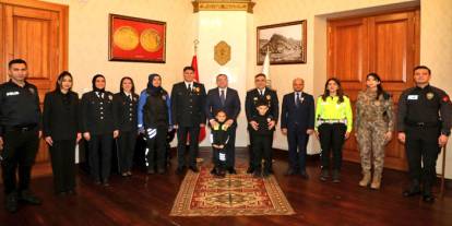Kars Valisi Ziya Polat, Emniyet Teşkilatı Heyetini Kabul Etti