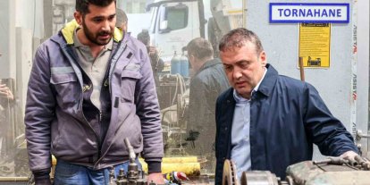 Vali Sözer Gülümbe Şantiyesi’nde incelemelerde bulundu