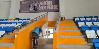 Sinop’ta yüzme havuzu yükümlülerin eliyle yenilendi