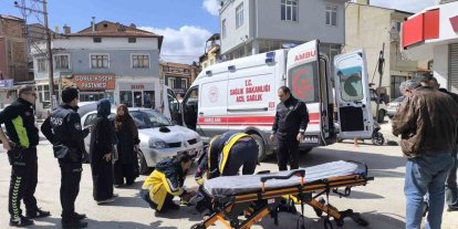 Otomobilin çarptığı yaya yaralandı