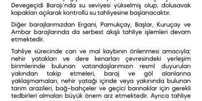 Diyarbakır’daki 5 barajda tahliye işlemi