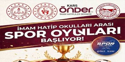 Kars’ta İmam Hatip Okulları Arası Spor Oyunları Başlıyor