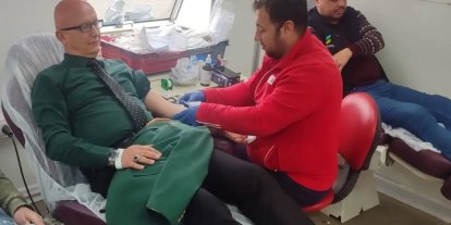 Yenipazar İlçe Milli Eğitim’den kan bağışına destek