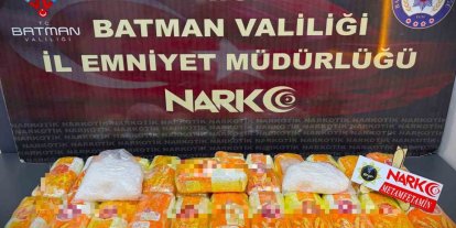 Batman’da araçta zulalanmış 24 kilo 600 gram metamfetamin ele geçirildi