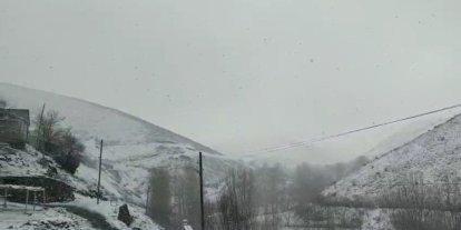 Elazığ’ın yüksek kesimlerinde kar yağışı