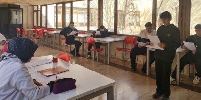 Bayburt Lisesinde hatiplik yarışması düzenlendi