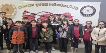 Faik Güngör Ortaokulu’ndan polis haftası ziyareti