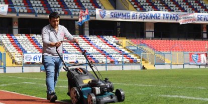 Dr. Necmettin Şeyhoğlu Stadyumu’nda bakım çalışması başlatıldı