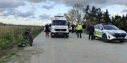Bafra’da motosiklet kazası: 1 yaralı